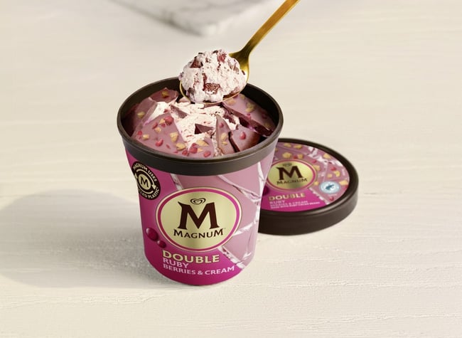 Magnum Double Ruby Zmrzlina V Kelímku