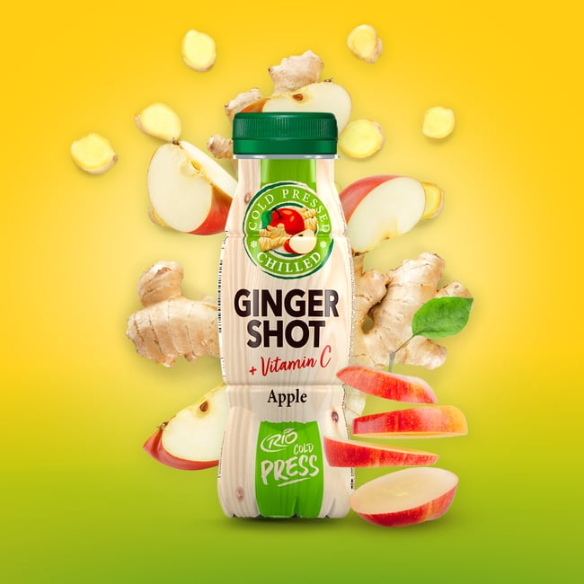 Rio Cold Press Ginger shot jablko