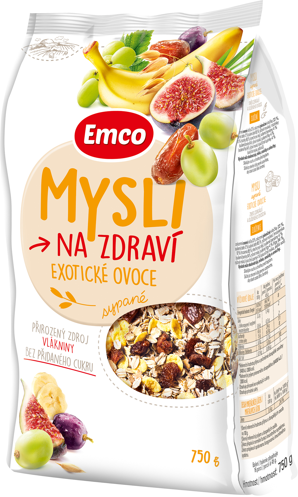Emco Mysli na Zdraví Sypané Exotické ovoce