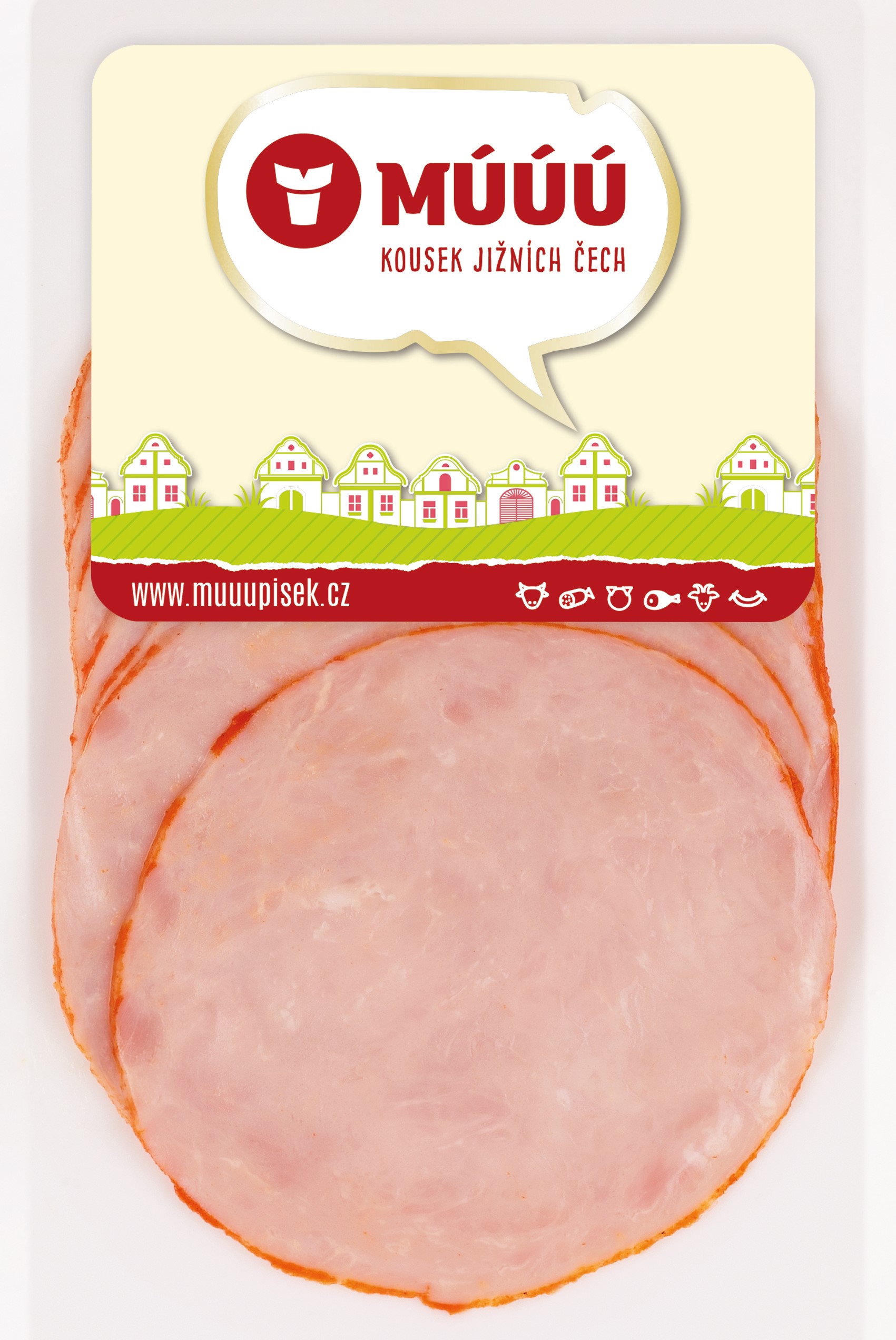 Múúú Písek Debrecínská pečeně krájená
