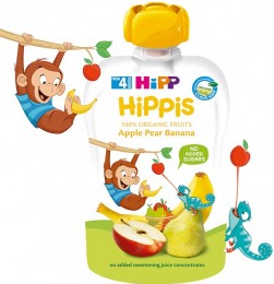 HiPP BIO Kapsička Hippis jablko-hruška-banán