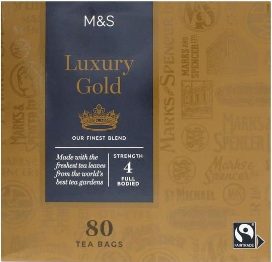 Marks & Spencer Porcovaný čaj Luxury Gold