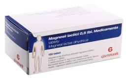 MAGNESII LACTICI 0,5 TBL. MEDICAMENTA 0,5G neobalené tablety 100