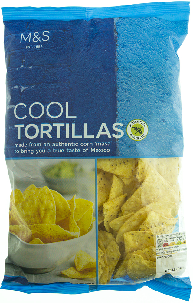 Marks & Spencer Tortilla chipsy kukuřičné solené Marks & Spencer Tortilla chipsy kukuřičné solené