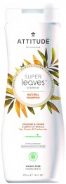 Attitude BIO Super leaves přírodní šampón s detoxikačním účinkem - lesk a objem pro jemné vlasy