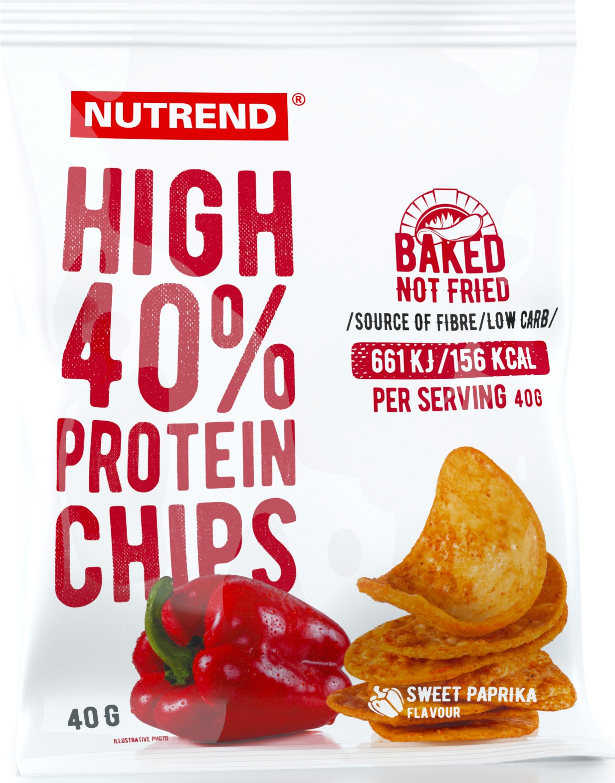 Nutrend High protein chips paprika