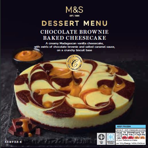 Marks & Spencer Vanilkový cheesecake se slaným karamelem