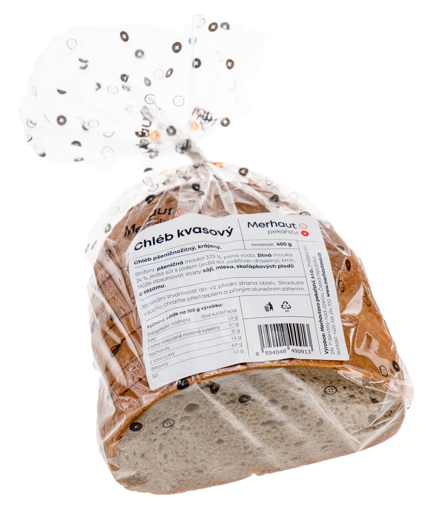 Merhautovo pekařství Chléb kvasový krájený
