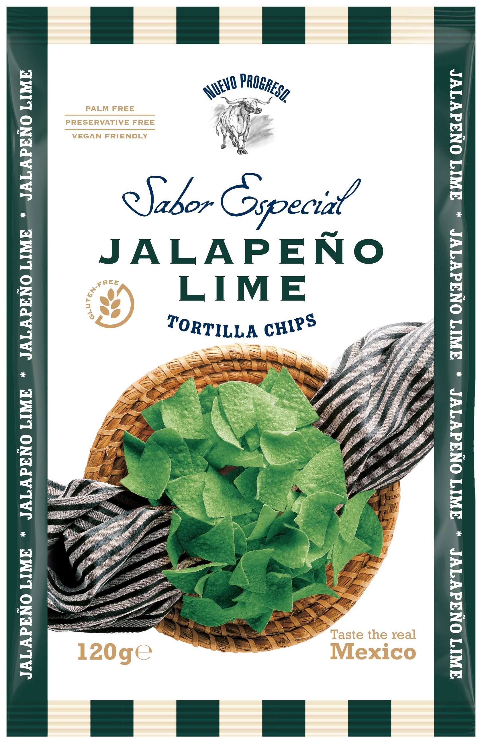 Nuevo Progreso Sabor especial tortilla chips jalapeno lime