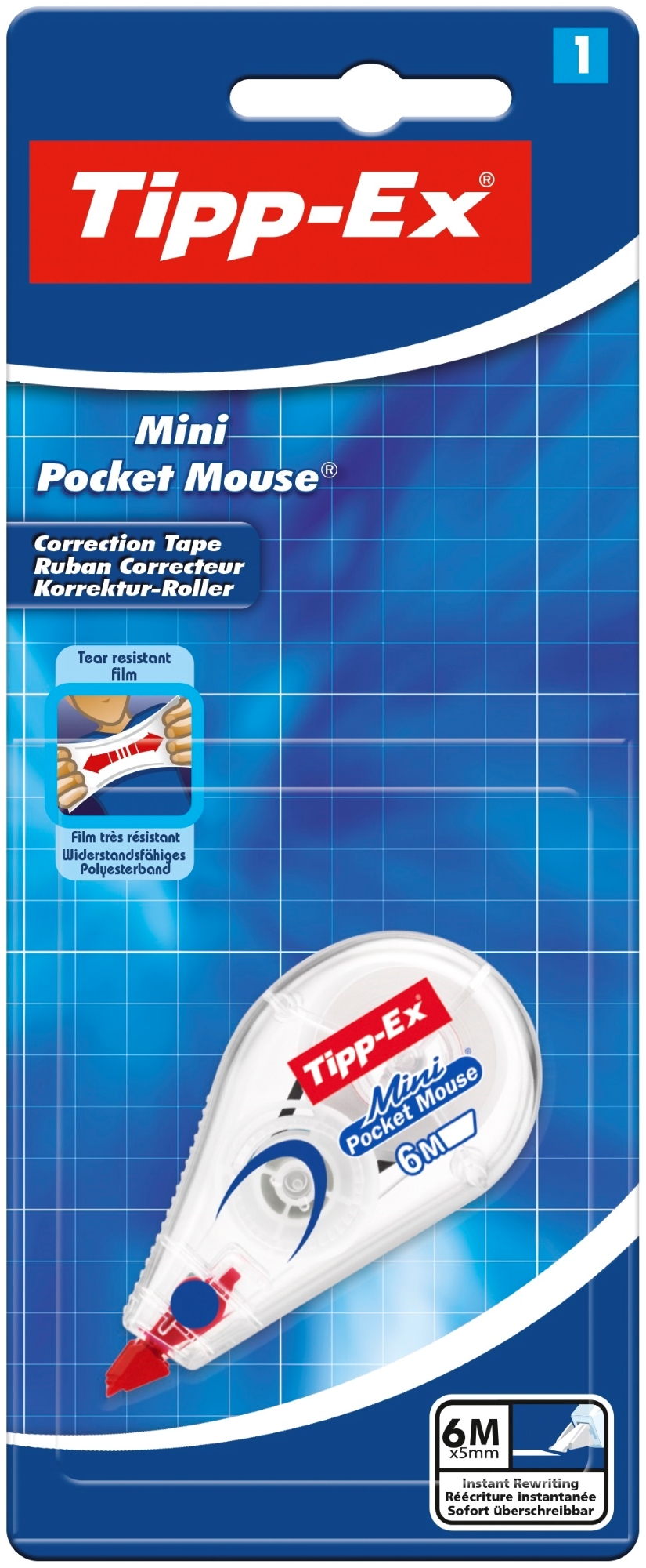 Ruban correcteur BIC Tipp-Ex Mini Pocket Mouse