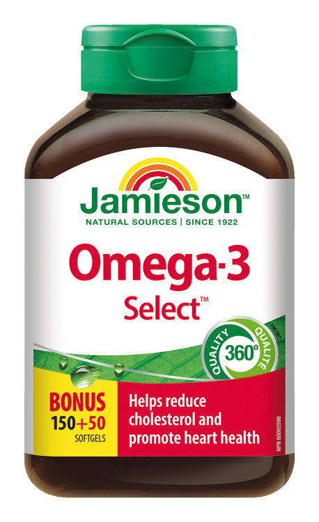 JAMIESON Omega3 Select 1000mg cps.200