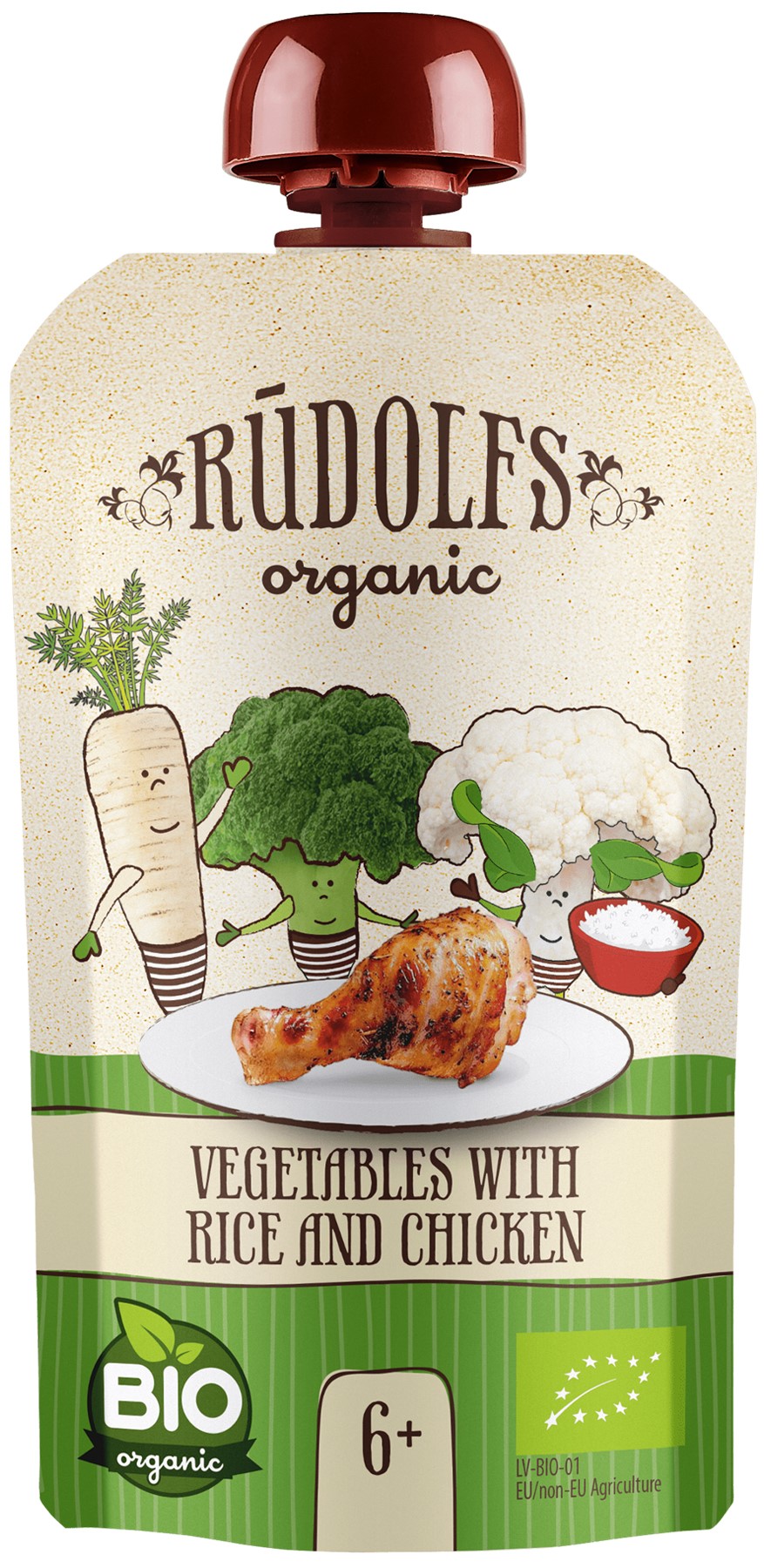 Rudolfs BIO vegetables with rice and chicken