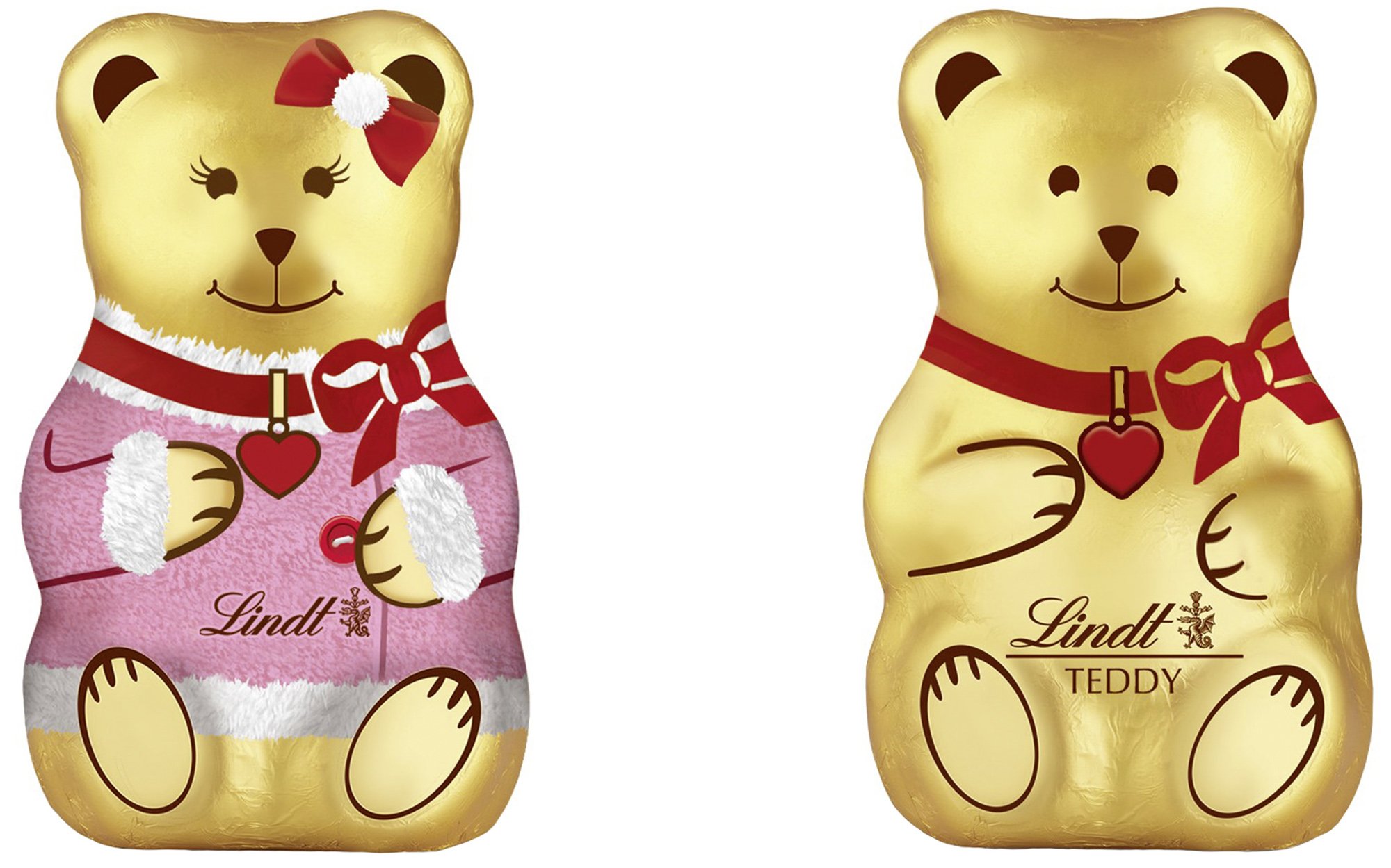 Lindt Teddy Girl & Boy