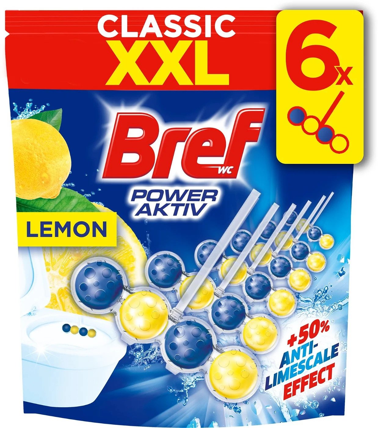 Bref WC – Power Active – Lemon – 1 Unit