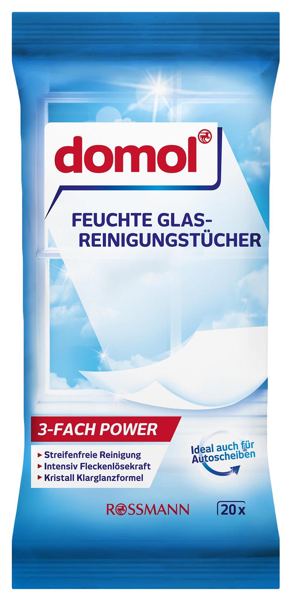 Domol Vlhčené ubrousky na okna