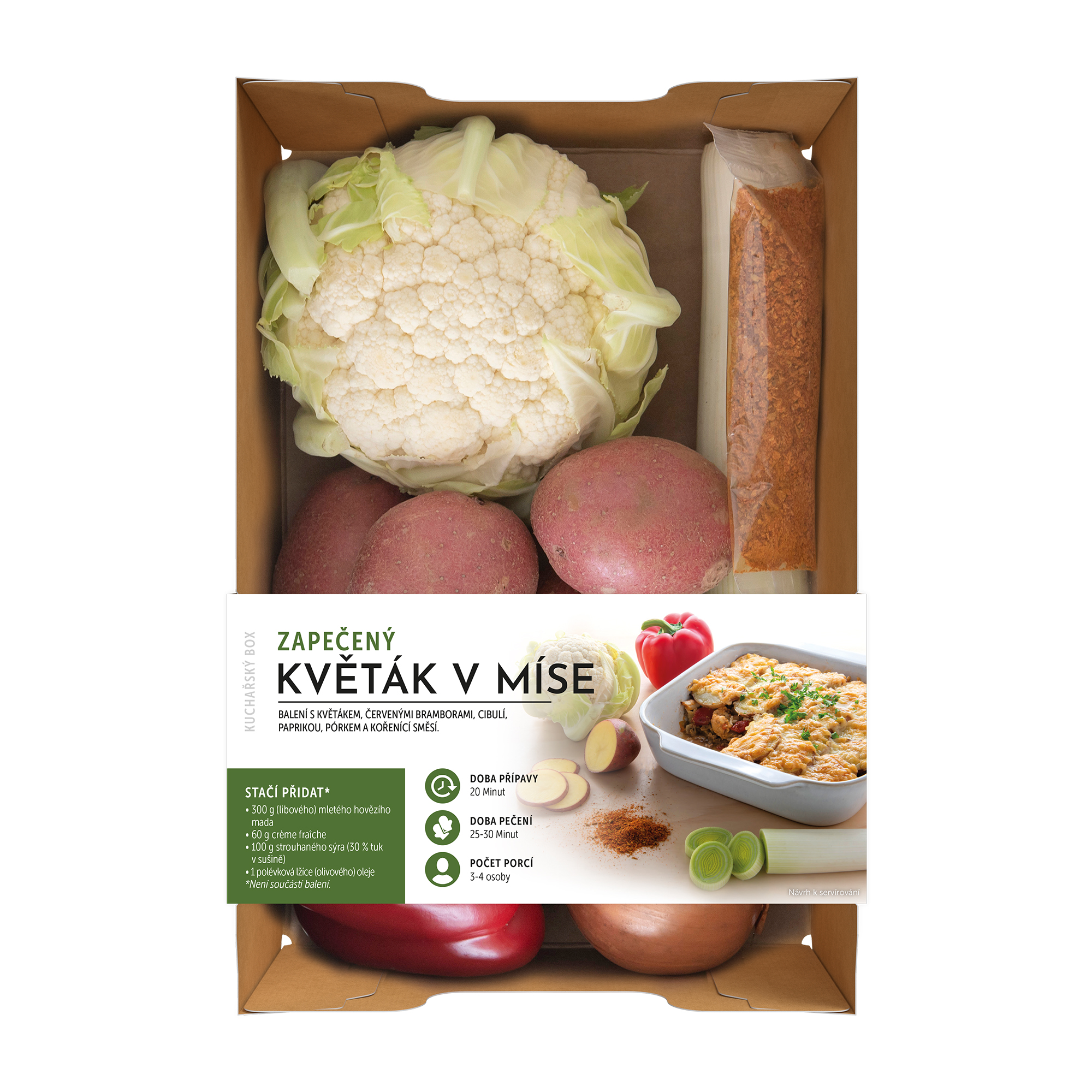 Kuchařský box – Zapečený květák v míse