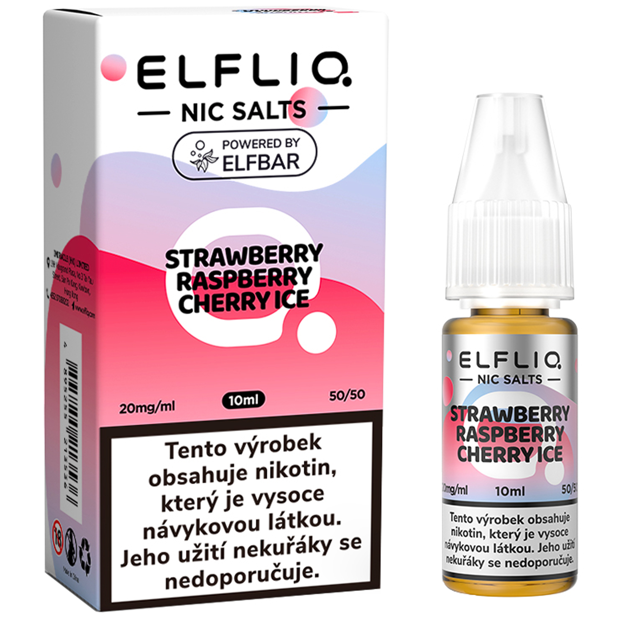 ELFLIQ e-liquid Elf Bar strawberry, raspberry and cherry 10 ml