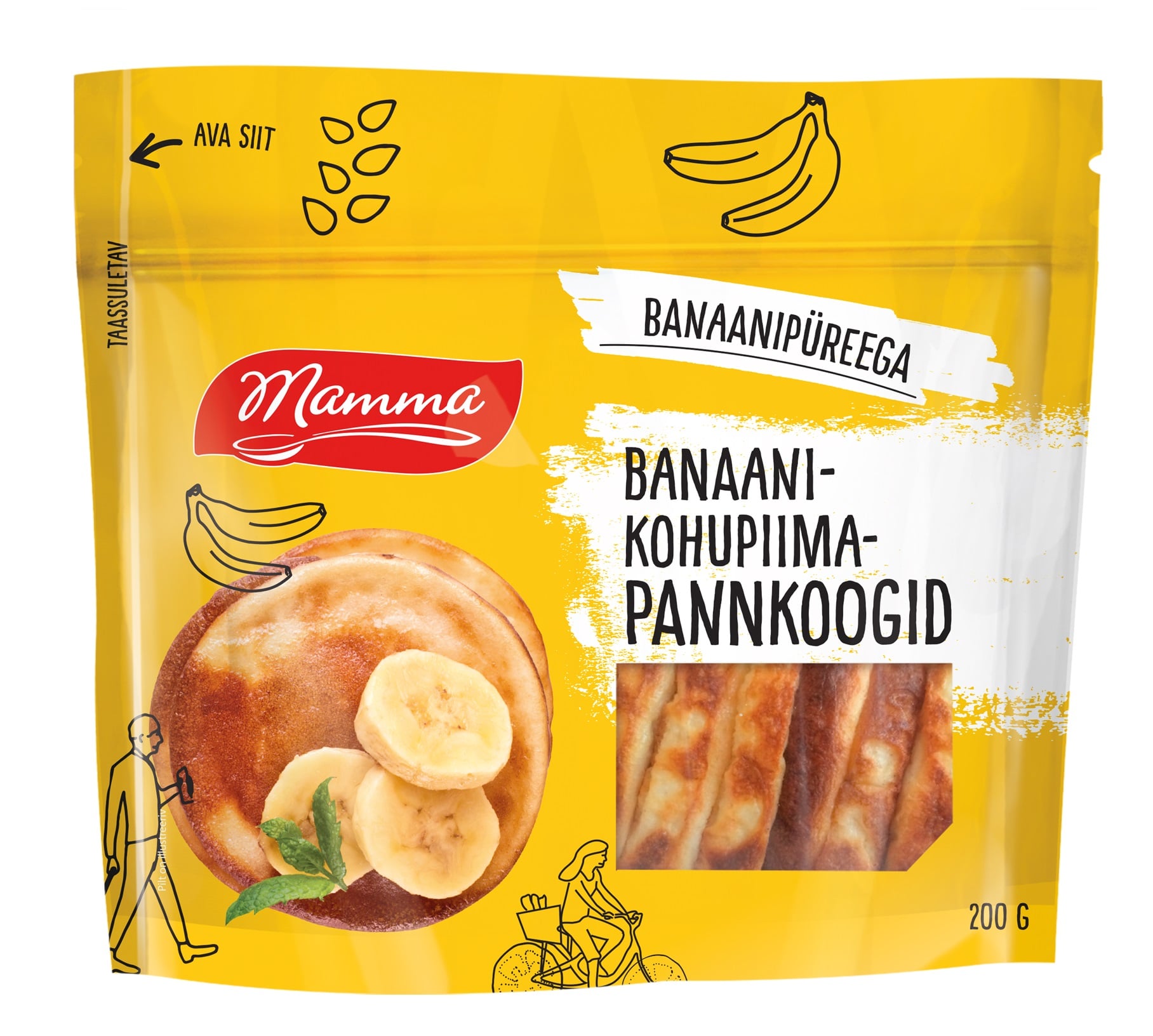 Mamma Tvarohové palačinky s banánem