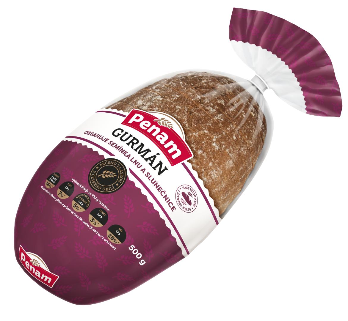 Penam Chléb gurmán krájený