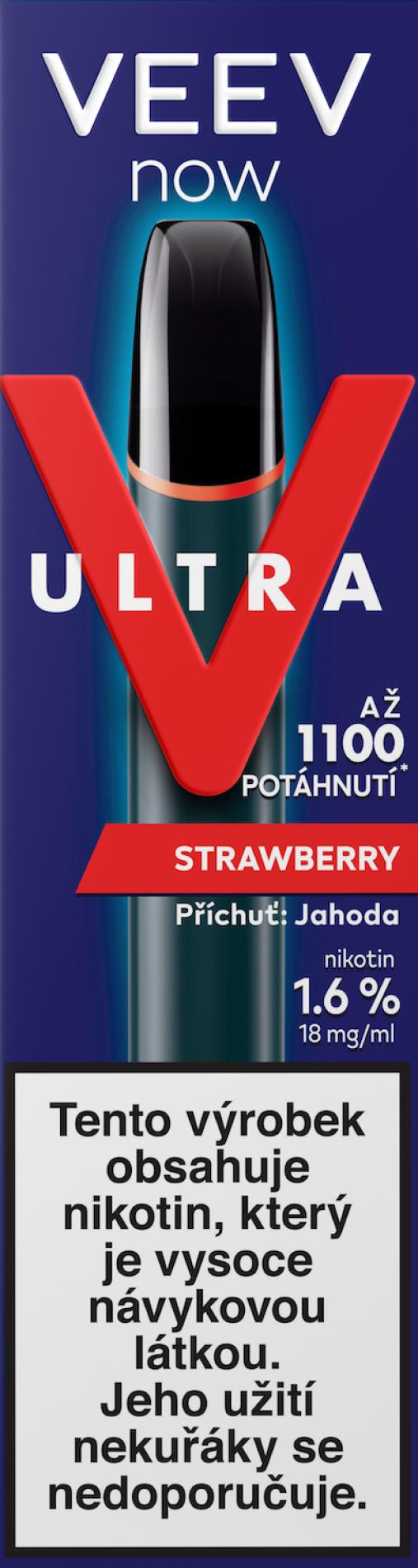 Veev Now Ultra Strawberry Jednorzov E-Cigareta Veev Now Ultra Strawberry Jednorzov E-Cigareta