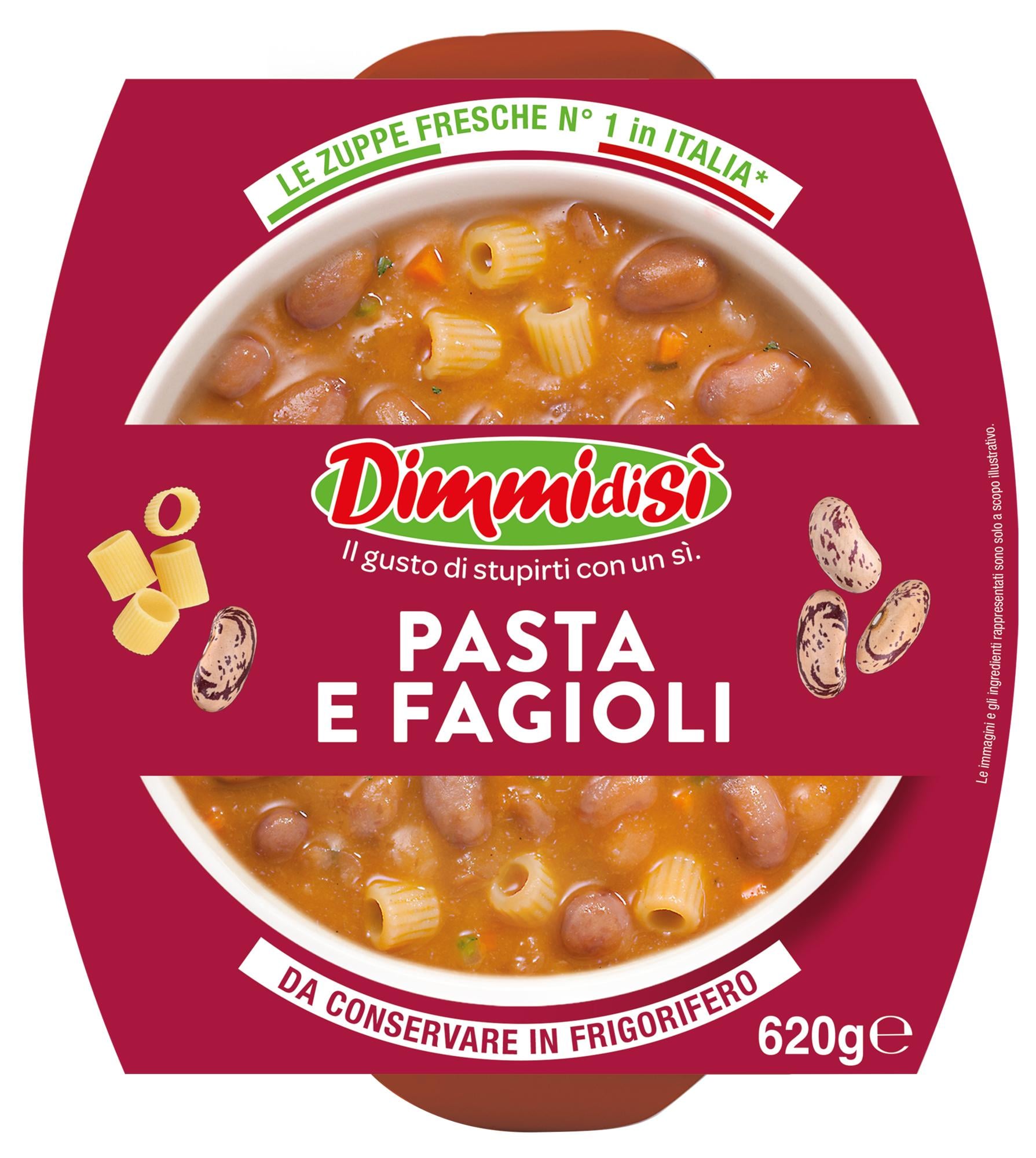 DimmidiSì Polévka s fazolemi a těstovinami (2 porce)