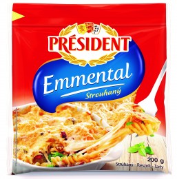 Président Emmental strouhaný sýr