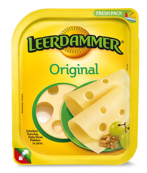 Leerdammer sýr plátky