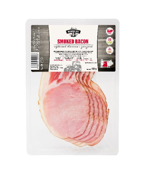Lehce zauzená výběrová slanina - Smoked Bacon Naše Miroslav
