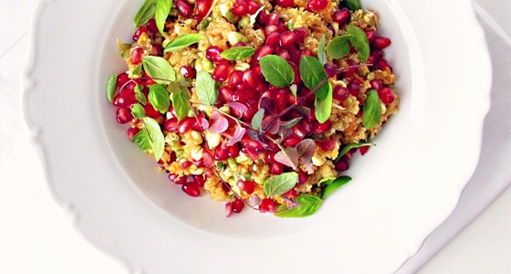 Granátová quinoa