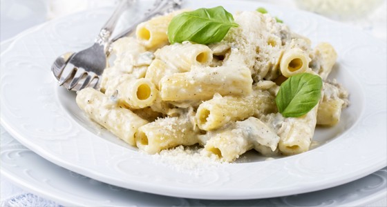 Krémové sýrové penne