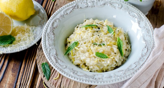 Citronové rizoto s ricottou