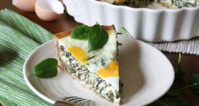 Velikonoční špenátový quiche