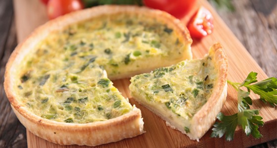Kuřecí quiche s pórkem