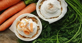 Raw mrkvové cupcakes
