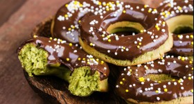 Donuty ze zeleného čaje