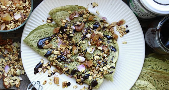 Matcha palačinky