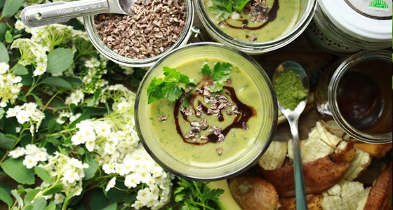 Čokoládový matcha shake