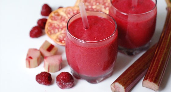 Rebarborové smoothie