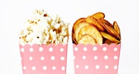Domácí popcorn a chipsy