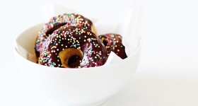 Mini donutky s čokoládovou polevou