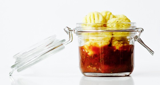 Polentové gnocchi s rajčatovou omáčkou