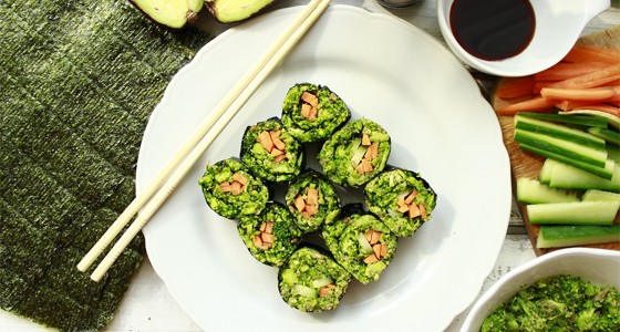 Sushi s brokolicovou rýží
