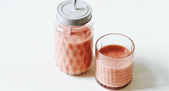 Broskvovo-jahodové smoothie