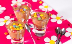 Lentilkový čokoládový mousse