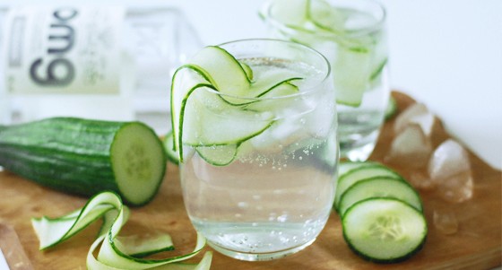 Gin tonic s okurkou