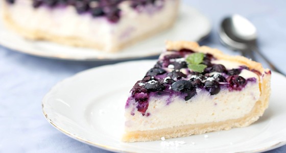 Borůvkový cheesecake