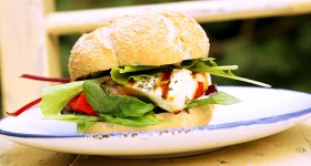 Halloumi burger