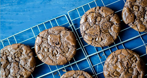 Čokoládové brownie cookies