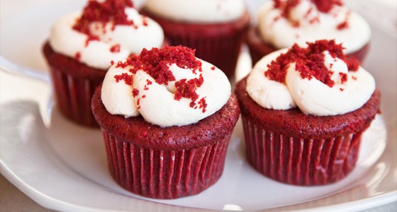 Red velvet muffiny