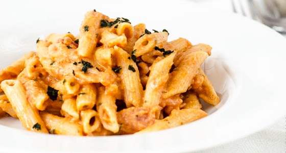 Penne se smetanovou omáčkou